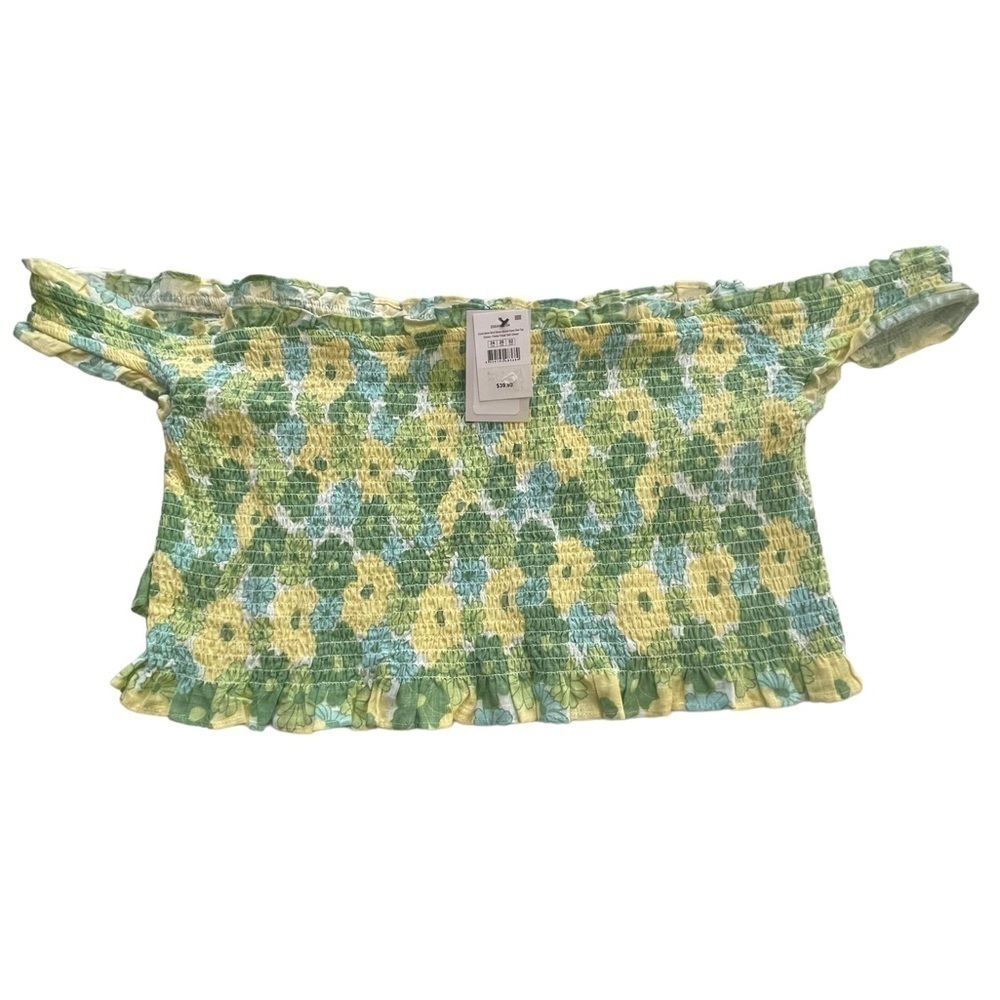 Cotton On Curve Sierra Short Sleeve Shirred Cross Over Top - Picture 4 of 4